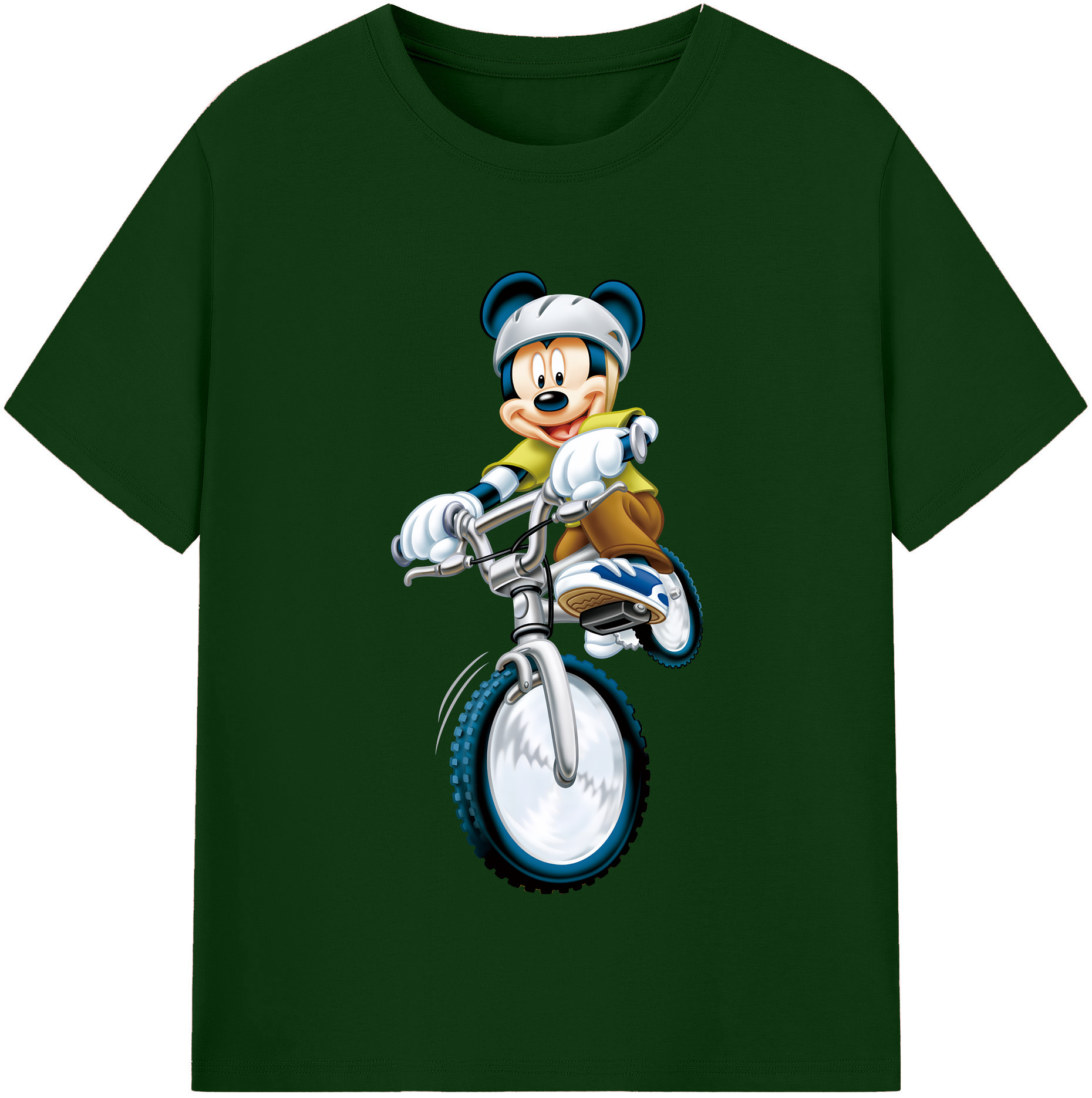 （画像用） ミッキーマウス Mickey Mouse 綿100％半袖Tシャツ（フロントプリント）
